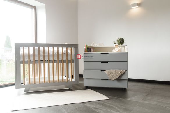 CentrMebel | Кровать детская Zoryane - Бук DeSon 60x120 (серый) 7