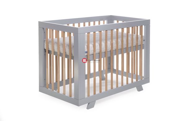 CentrMebel | Кровать детская Zoryane - Бук DeSon 60x120 (серый) 2