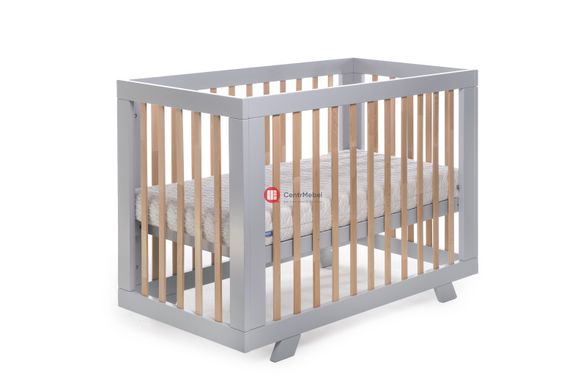 CentrMebel | Кровать детская Zoryane - Бук DeSon 60x120 (серый) 4