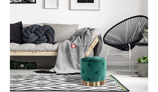 CentrMebel | Пуф Stitch T225 Green (зелений) 2