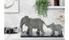 CentrMebel | Скульптура Elephant Family K110 Grey (сірий) 3