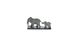 CentrMebel | Скульптура Elephant Family K110 Grey (сірий) 3