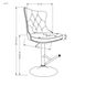CentrMebel | Барный стул H117 (серый) 10
