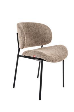 CentrMebel | Стілець обідній в тканині KISO (темно-бежевий) 4