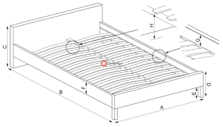 CentrMebel | Кровать PERCY 160 (серый) 2