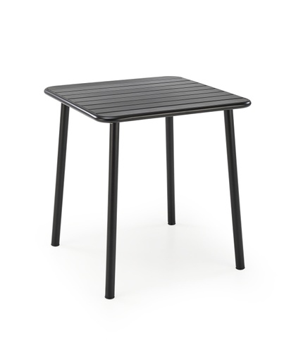 CentrMebel | Стол обеденный нераскладной квадратный металлический BOSCO 70х70 (черный) 1