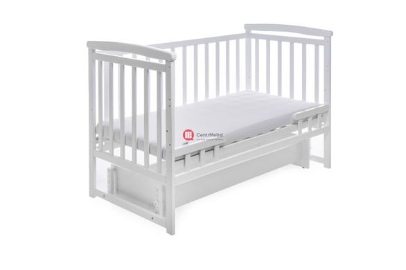 CentrMebel | Кровать детская TRANSFORMER ЛОДОЧКА без ящика DeSon 60x120 (белый) 4