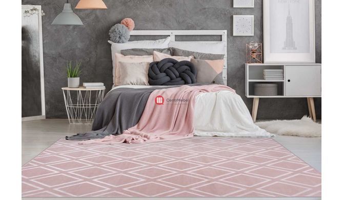 CentrMebel | Килим Monroe 300 romb Rosa 80х150 2