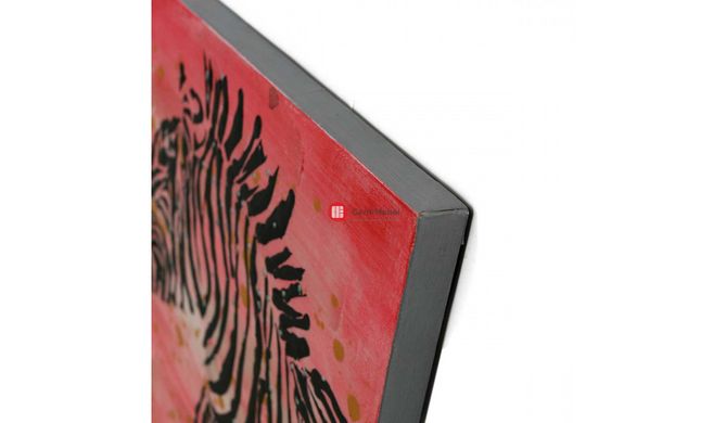 CentrMebel | Картина маслом Zebra(красный) 3