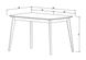 CentrMebel | Стол обеденный прямоугольный нераскладной МДФ EXEN 120х80 (кремовый) 3