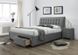CentrMebel | Кровать PERCY 160 (серый) 2