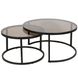 CentrMebel | Комплект журнальных столов круглых керамических FLORIDA C (серый) 2
