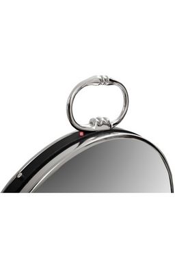 CentrMebel | Настенное зеркало Round 425 Silver/Black 51 cm (черный серебряный) 3