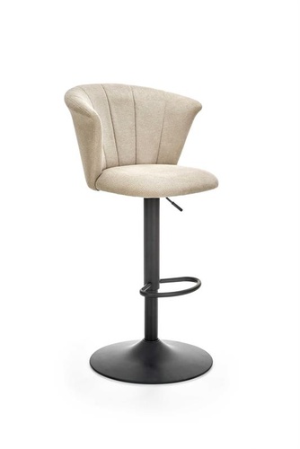CentrMebel | Барний стілець H104 (бежевий/чорний) 1