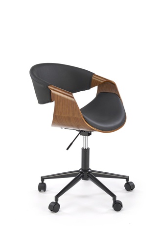 CentrMebel | Офисное кресло для персонала в экокоже BILBO (черный) 1