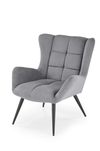 CentrMebel | Кресло для отдыха в ткани BYRON (серый) 1