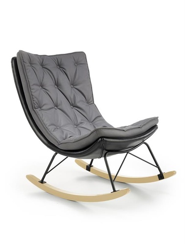 CentrMebel | Кресло качалка INDIGO (серый) 1