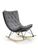 CentrMebel | Кресло качалка INDIGO (серый) 1