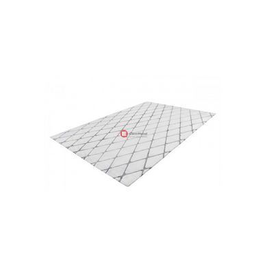 CentrMebel | Килим Vivica 225 romb White/Antracite 160х230 (білий; сірий) 4