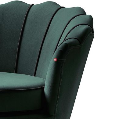 CentrMebel | Крісло для відпочинку ANGELO (темно-зелений/чорний) 4