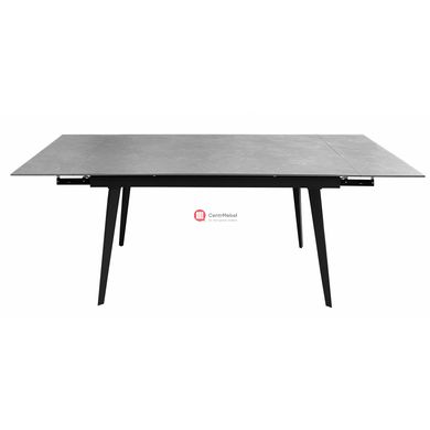 CentrMebel | Стол обеденный прямоугольный раскладной керамический Hugo Mystic Grey 140(200)х82 (серый) 2