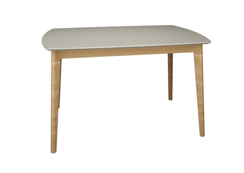 CentrMebel | Стол обеденный прямоугольный нераскладной МДФ EXEN 120х80 (серый) 1
