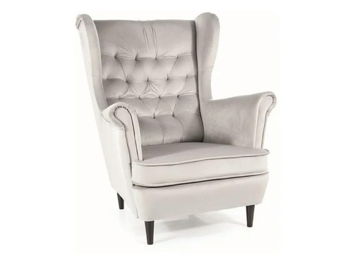 CentrMebel | Кресло для отдыха HARRY VELVET (светло-серый) 1