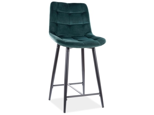 CentrMebel | Полубарний стул CHIC H-2 VELVET (зеленый) BLUVEL 78 1