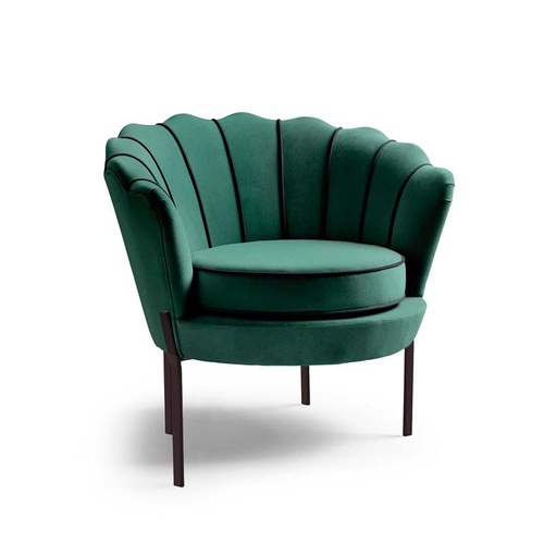 CentrMebel | Кресло для отдыха ANGELO (темно-зеленый/черный) 1