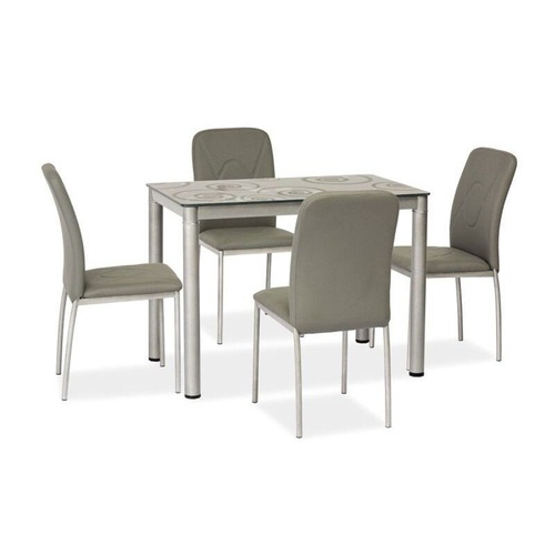 CentrMebel | Стол обеденный Damar 80x60 Серый 1