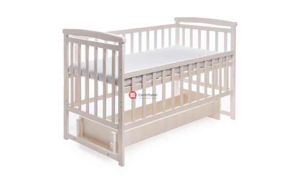CentrMebel | Ліжко дитяче TRANSFORMER ЧОВНИК без шухляди DeSon 60x120 (ваніль) 2