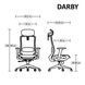 CentrMebel | Крісло офісне для персоналу DARBY (сірий) 9