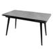 CentrMebel | Стол обеденный прямоугольный раскладной керамический Hugo Mystic Grey 140(200)х82 (серый) 5