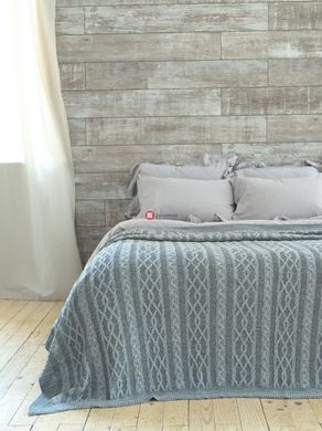 CentrMebel | Покривало 220x240 BETIRES DOLCE GREY (50% бавовна, 50% акрил) 2