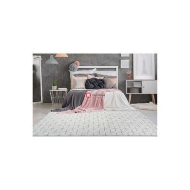 CentrMebel | Килим Vivica 125 geo White/Antracite 120х160 (білий; сірий) 2