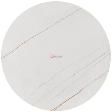 CentrMebel | Комплект журнальних столів круглих з кварцевого агломерату FATIMA (білий мармур) 2