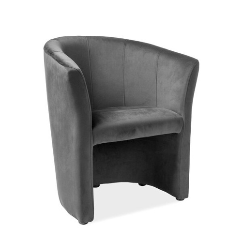 CentrMebel | Кресло TM-1 VELVET, серый 1