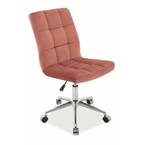 CentrMebel | Офісне крісло Q-020 VELVET (рожевий) 1