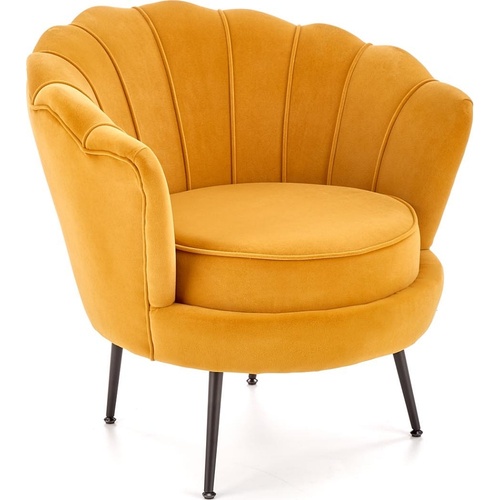 CentrMebel | Кресло для отдыха AMORINITO 2 (горчичный/золотой) 1