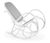 CentrMebel | Кресло качалка MAX BIS PLUS (белый) 1