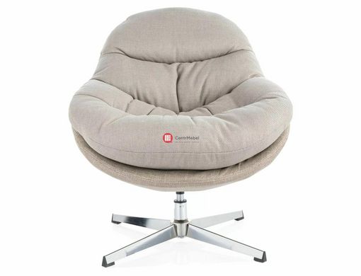 CentrMebel | Кресло для отдыха в ткани Peggie (серый) 2