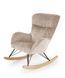 CentrMebel | Крісло гойдалка в тканині CASTRO (бежевий) 12