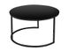 CentrMebel | Комплект журнальных столов круглых стеклянных ATLANTA D Черный 3