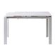 CentrMebel | Bright White Marble Стіл обідній керамічний 102-142 см (сірий) 6