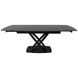 CentrMebel | Стол обеденный прямоугольный раскладной керамический Infinity Black Marble 140(200)х90 (черный мрамор) 4