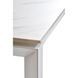 CentrMebel | Bright White Marble Стіл обідній керамічний 102-142 см (сірий) 6