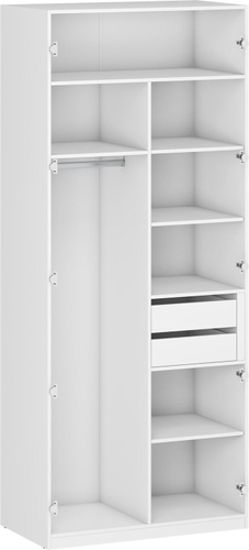CentrMebel | Корпус шкафа двухдверного FLEX (белый) 1
