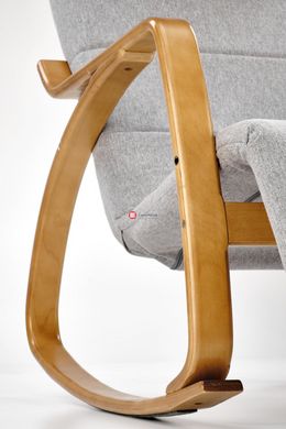 CentrMebel | Кресло-качалка PRIME (серый) 9