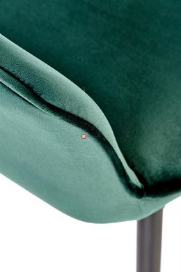 CentrMebel | Напівбарний стілець Барний стілець H107 (темно -зелений/чорний) 8