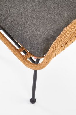 CentrMebel | Кресло IKARO (натуральный/серый) 9